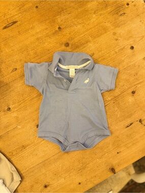 The Beaufort Bonnet Company Light Blue Polo Bodysuit